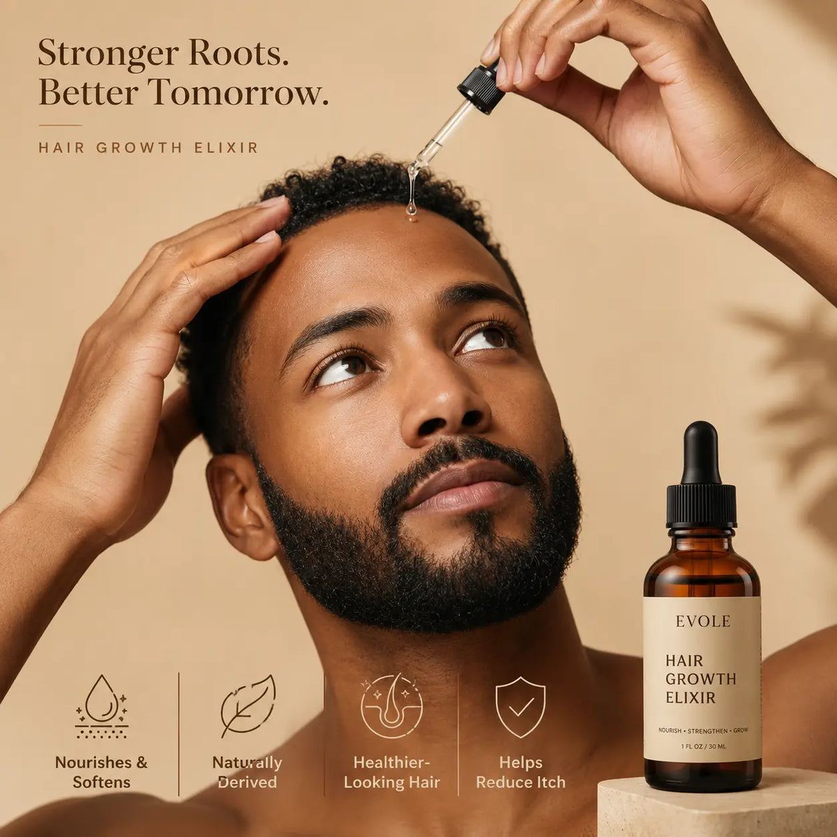 Evole Hair Growth Elixir | Scalp Care Serum (50 ml)
