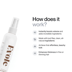 Himalayan sea salt hair texturising spray