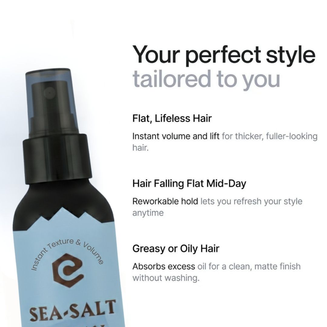 Sea Salt Spray: The Modern Man’s Shortcut to Effortless Volume and Texture
