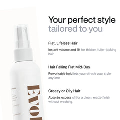 Himalayan sea salt hair texturising spray