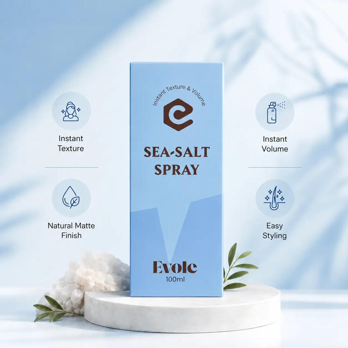 Evole Sea Salt Spray | Hair Texture & Volume Spray (100 ml)