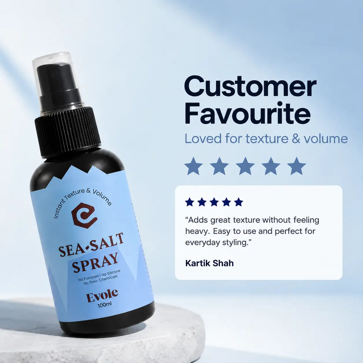 Evole Sea Salt Spray | Hair Texture & Volume Spray (100 ml)