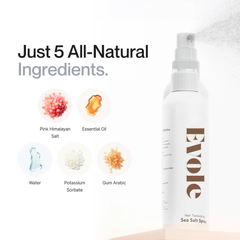 Himalayan sea salt hair texturising spray